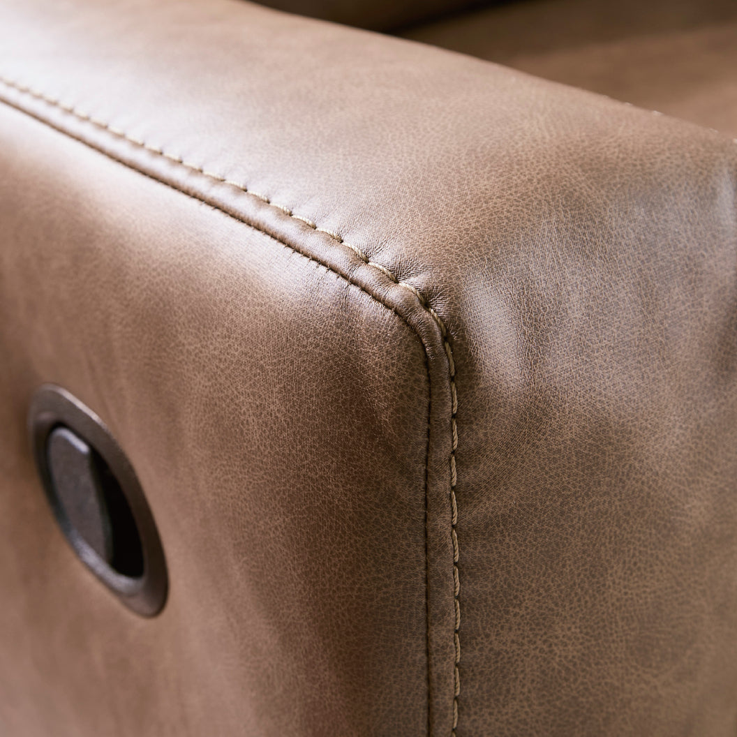 Fauteuil inclinable aspect cuir - Mackmenville