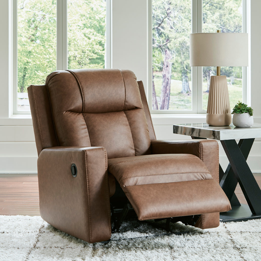 Fauteuil inclinable aspect cuir - Mackmenville