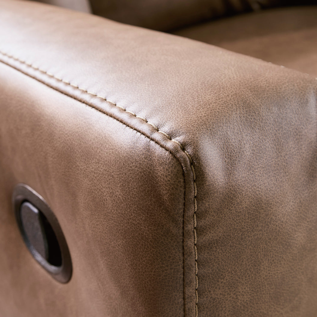 Sofa inclinable aspect cuir - Mackmenville
