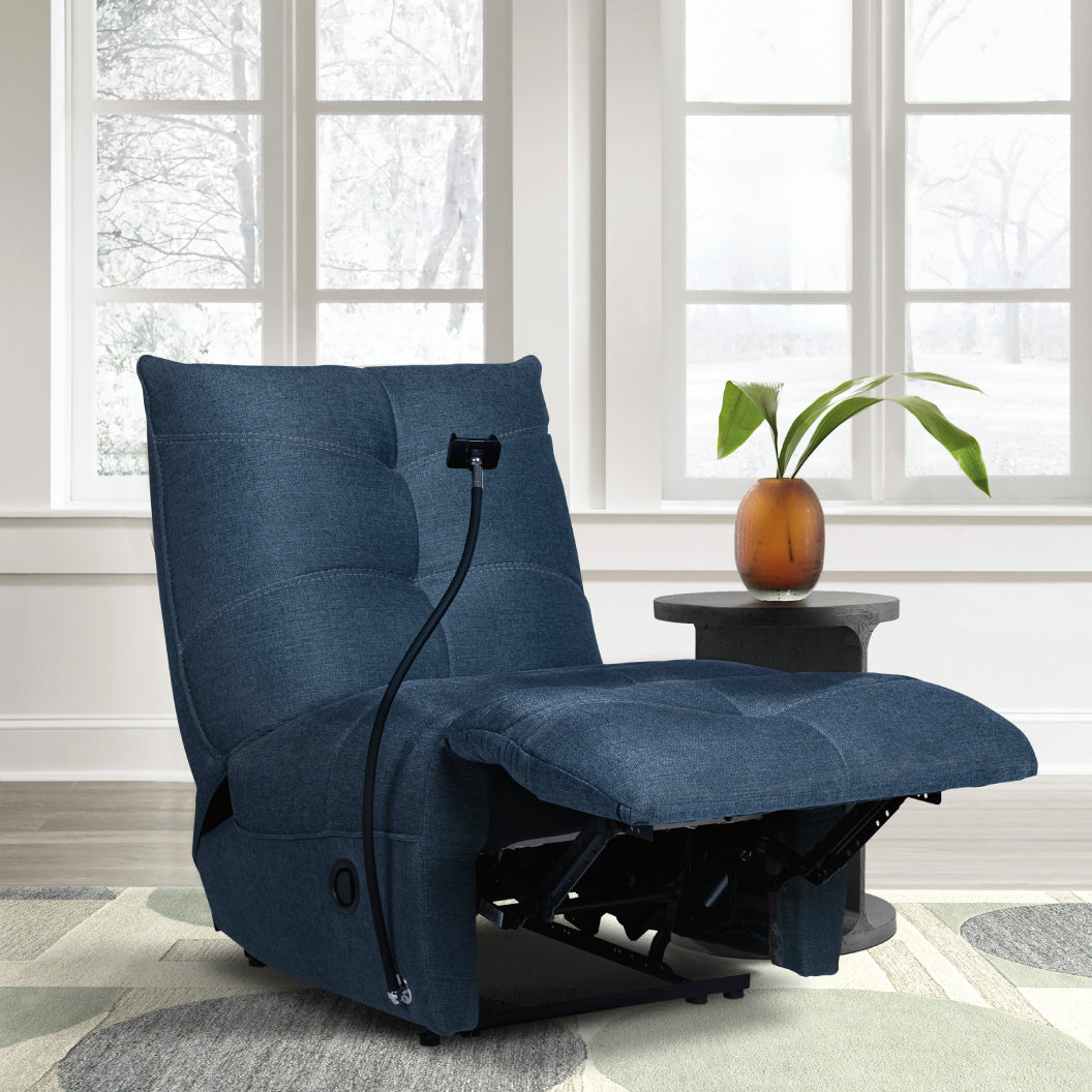 Fauteuil inclinable en tissu avec support flexible pour téléphone - Burlyton