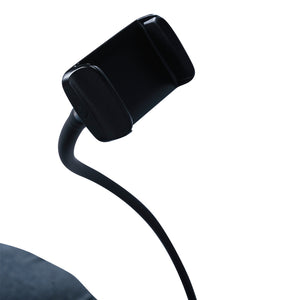 Fauteuil inclinable en tissu avec support flexible pour téléphone - Burlyton