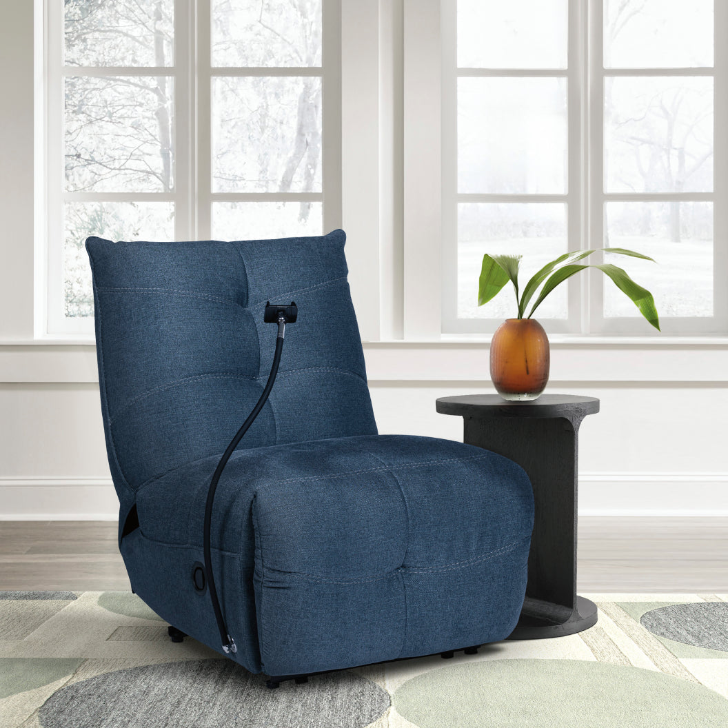 Fauteuil inclinable en tissu avec support flexible pour téléphone - Burlyton