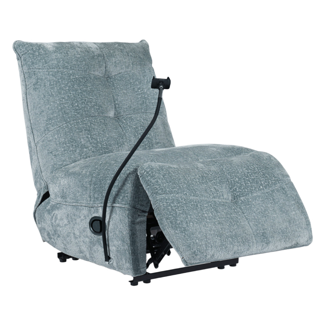 Fauteuil inclinable en tissu avec support flexible pour téléphone - Burlyton