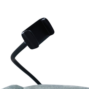 Fauteuil inclinable en tissu avec support flexible pour téléphone - Burlyton