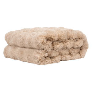 Jeté en fausse fourrure en 2 grandeurs - Nuage