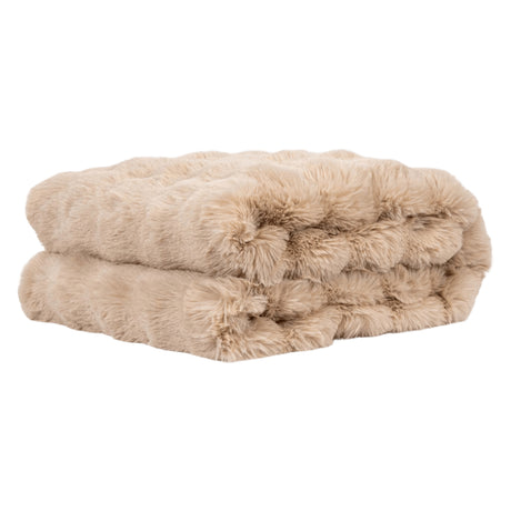 Jeté en fausse fourrure en 2 grandeurs - Nuage