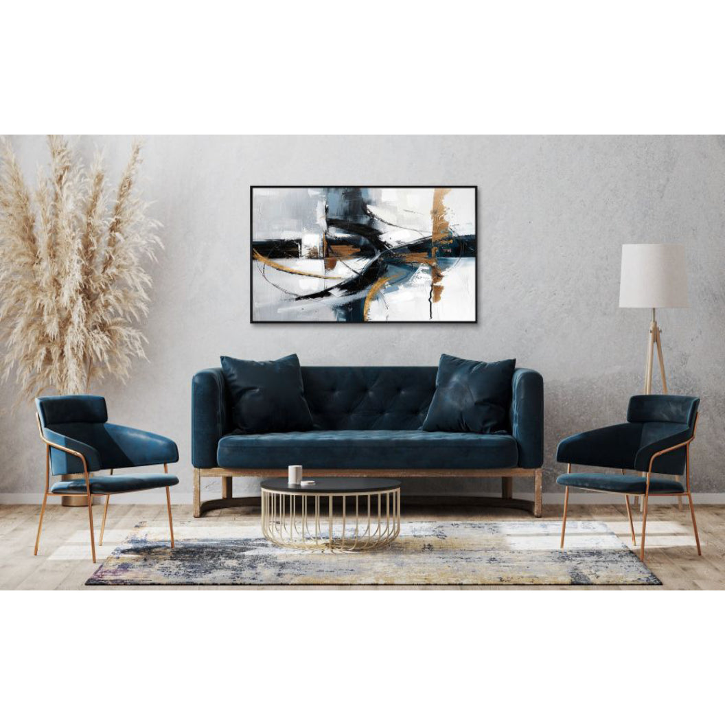 Toile 56 x 28 po avec un cadre noir - Energy In Motion