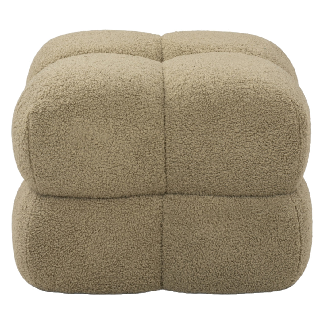 Ottoman en tissu bouclé - Niva