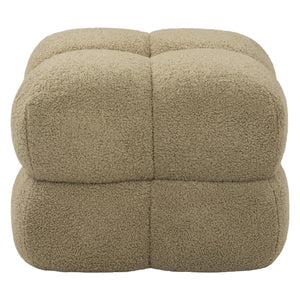 Ottoman en tissu bouclé - Niva