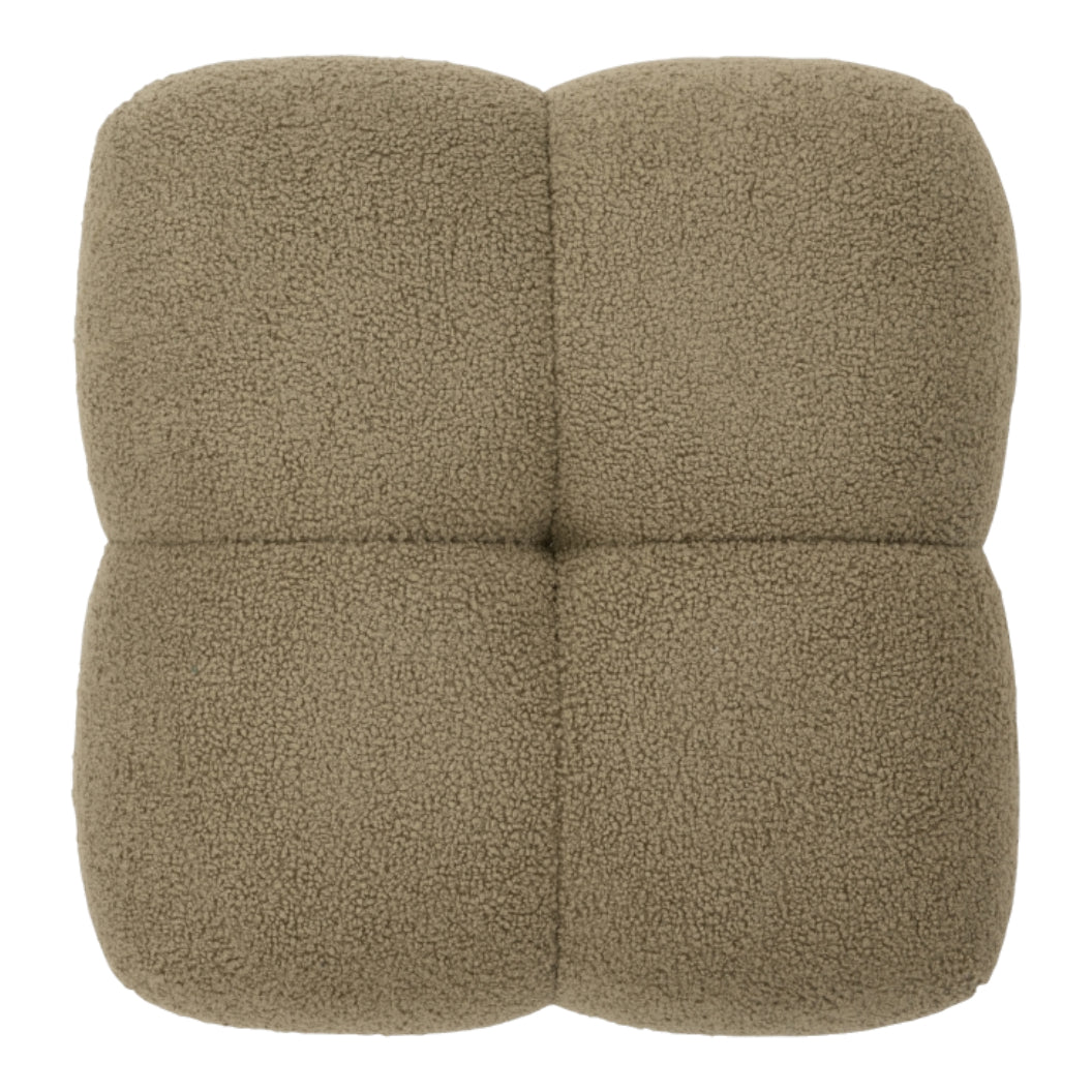 Ottoman en tissu bouclé - Niva