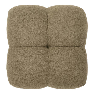 Ottoman en tissu bouclé - Niva