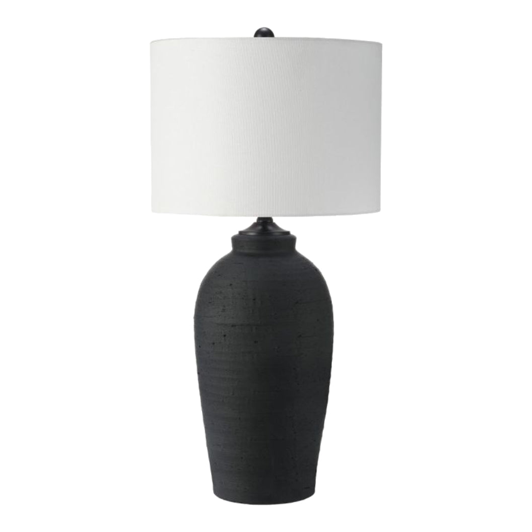 Lampe de table en céramique noire 27 po - LL2276