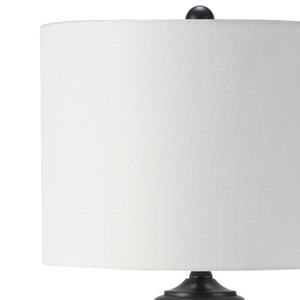 Lampe de table en céramique noire 27 po - LL2276