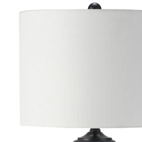Lampe de table en céramique noire 27 po - LL2276