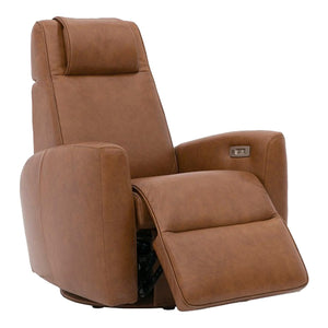 Fauteuil berçant, pivotant et motorisé en cuir - Santorini S-22