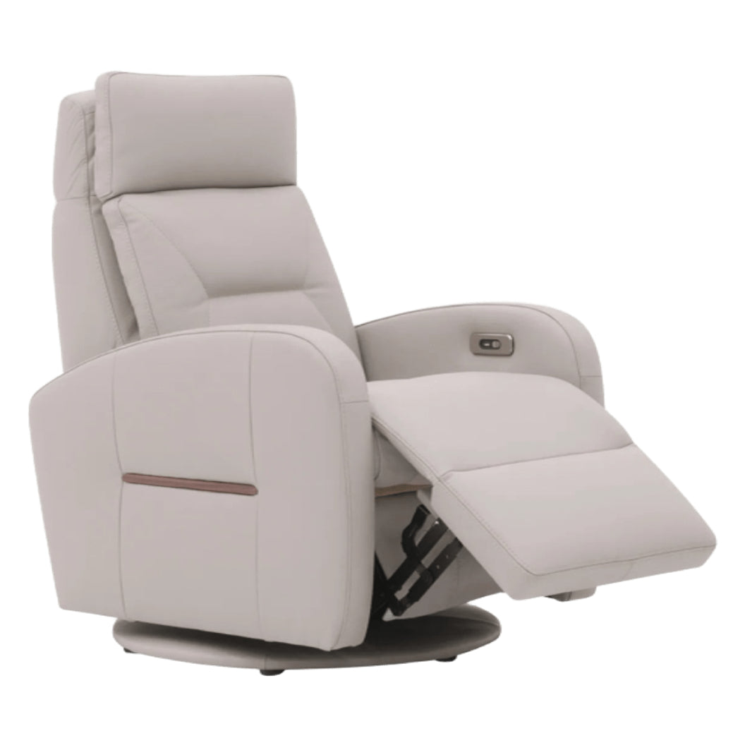 Fauteuil berçant, pivotant et motorisé en cuir - Florence F-28