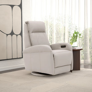 Fauteuil berçant, pivotant et motorisé en cuir - Florence F-17