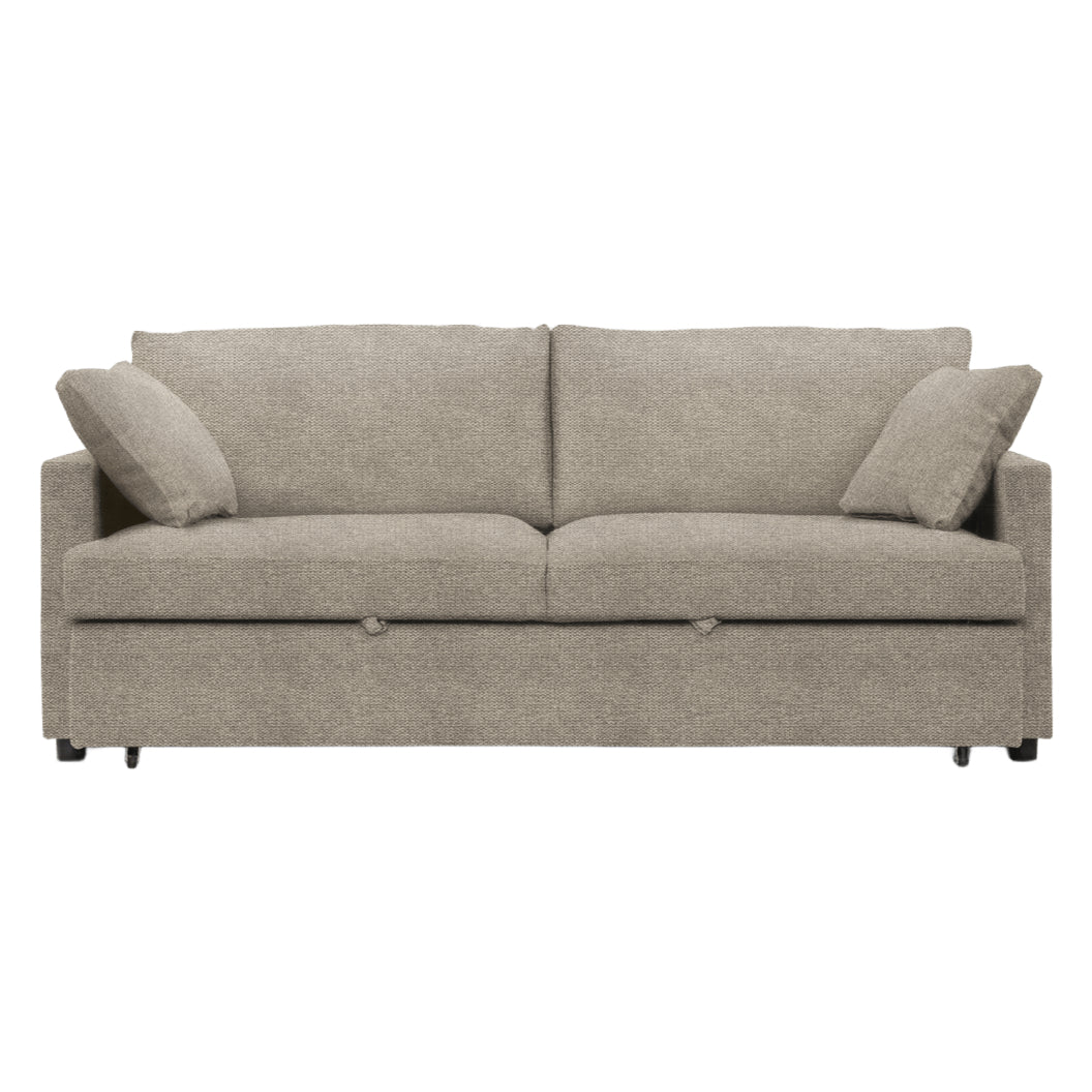 Sofa-lit en tissu beige pâle