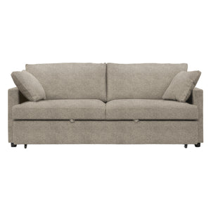 Sofa-lit en tissu beige pâle