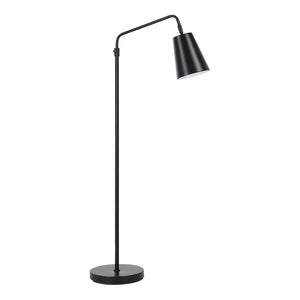 Lampe sur pied en fer noir mat 56,75 po - Notingham