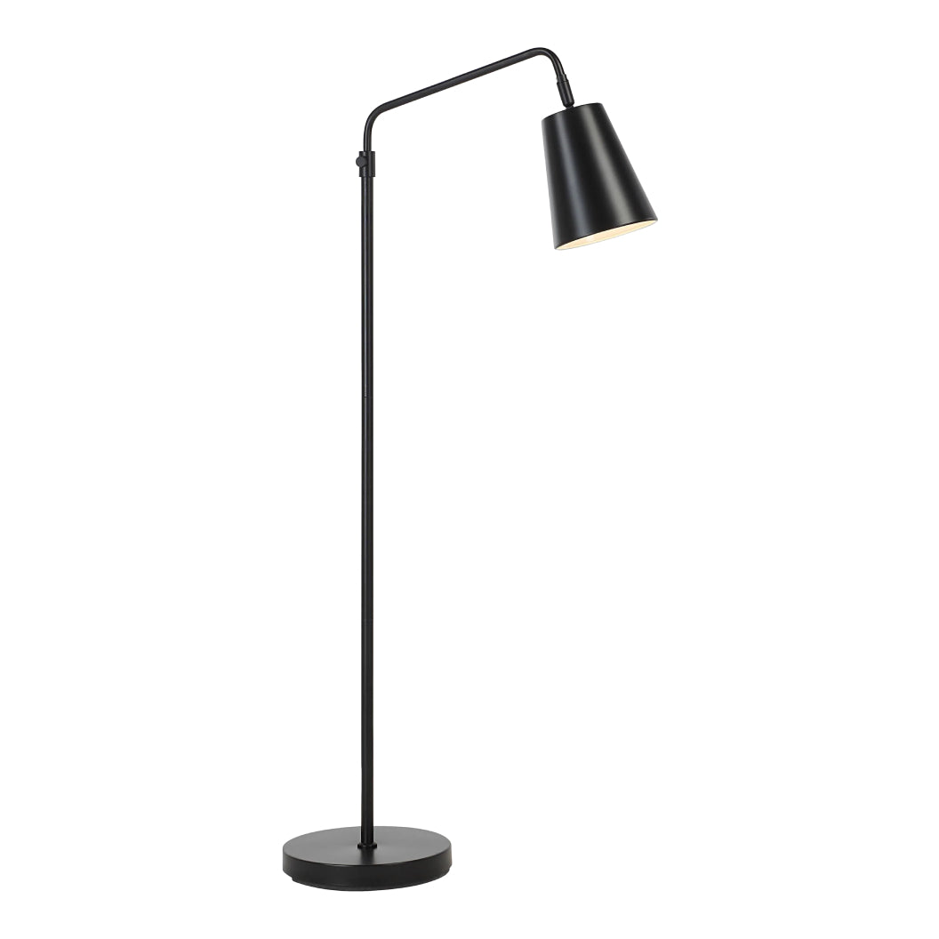 Lampe sur pied en fer noir mat 56,75 po - Notingham