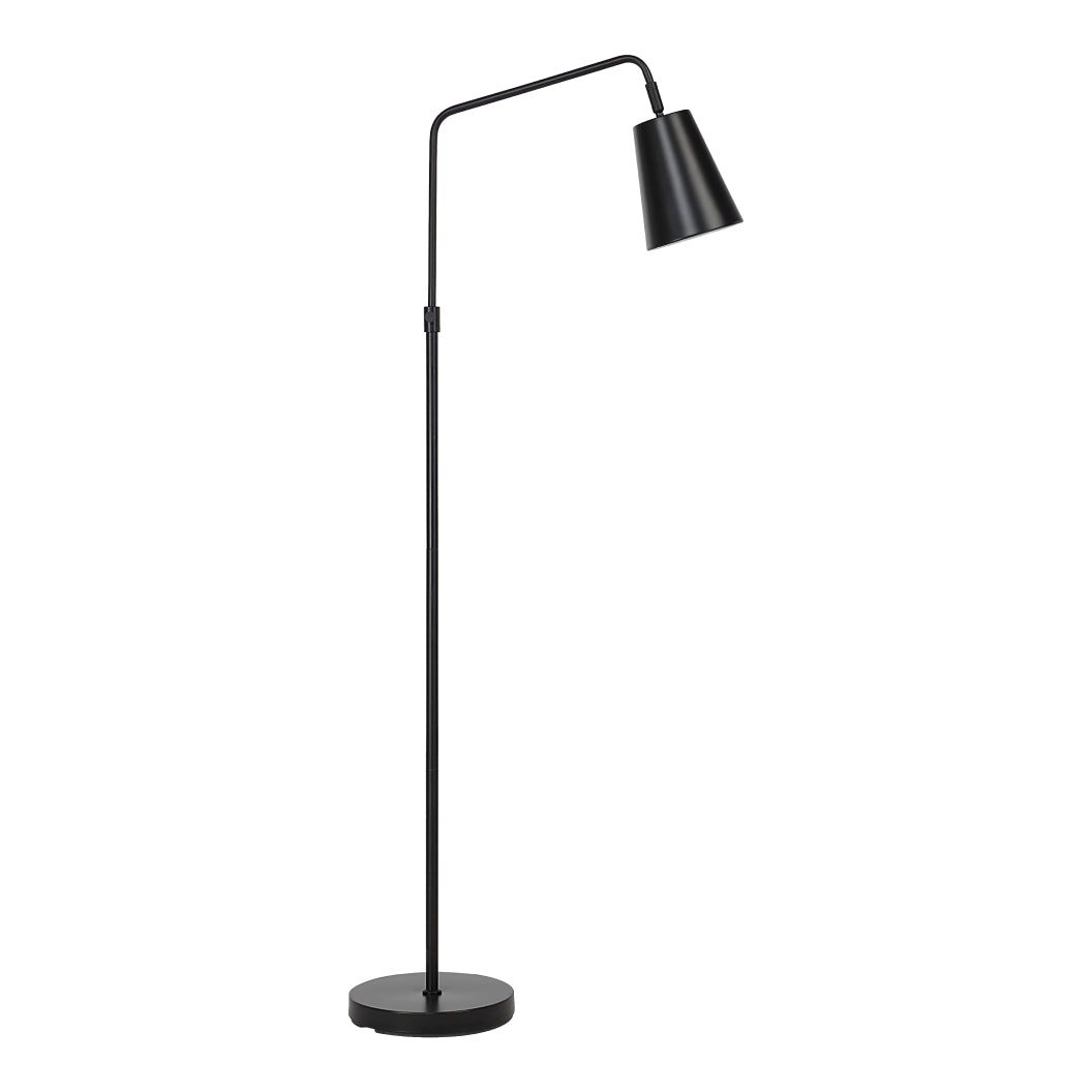 Lampe sur pied en fer noir mat 56,75 po - Notingham