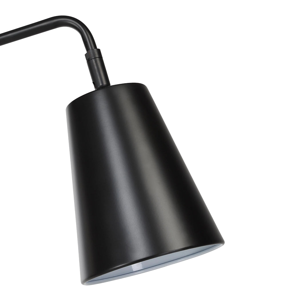 Lampe sur pied en fer noir mat 56,75 po - Notingham