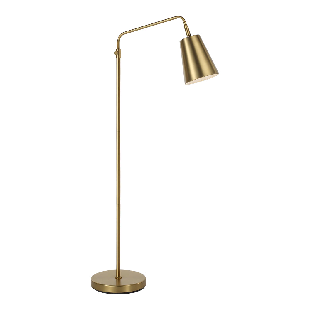 Lampe sur pied en fer laiton brossé 56,75 po - Vidura