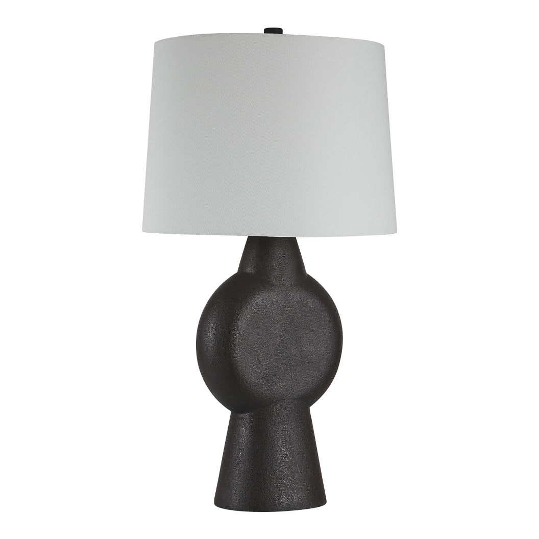 Lampe de table en résine fini pierre noire 30 po - Fierra