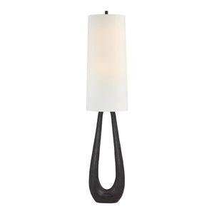 Lampe sur pied en résine brun noyer foncé 61,5 po - Cornelia