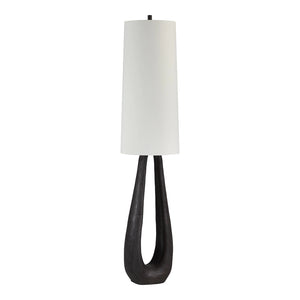 Lampe sur pied en résine brun noyer foncé 61,5 po - Cornelia