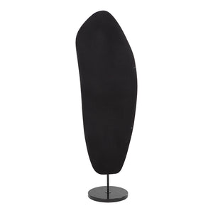 Miroir sur pied avec un cadre en fer et en marbre noir 71,5 po - Arlon