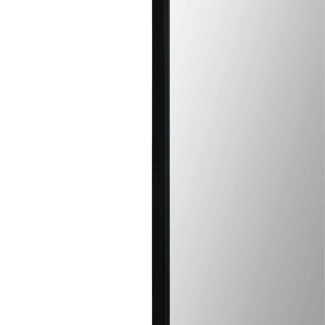 Miroir avec un cadre en fer noir 24 x 36 po - Reynolds