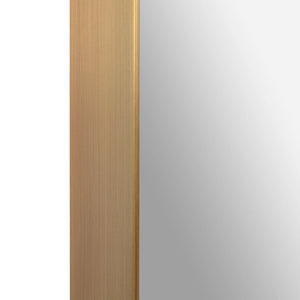 Miroir avec un cadre en fer bronze plaqué 24 x 36 po - Edwin