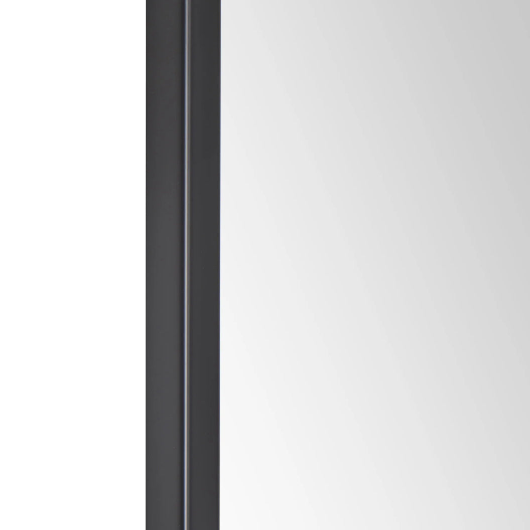 Miroir avec un cadre en fer noir mat 24 x 36 po - Jackline