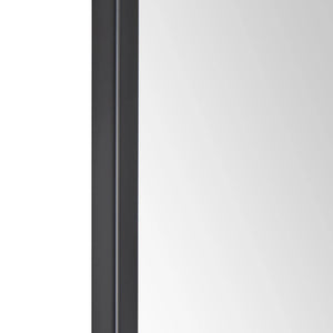 Miroir avec un cadre en fer noir mat 24 x 36 po - Jackline