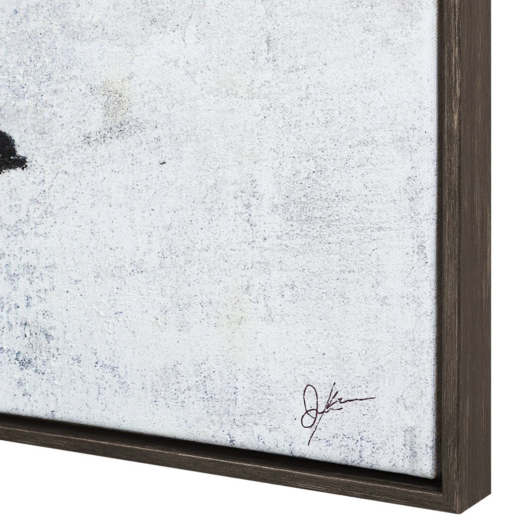 Toile 55 x 30 po avec un cadre gris - Paz