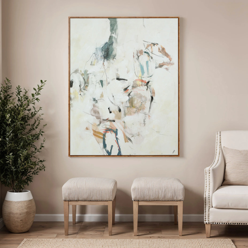 Toile 40 x 50 po avec un cadre en bois - Kona