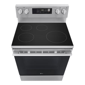 Cuisinière à induction 30 po, 6,3 pi³ Inox avec convection Probake, Air Fry et Wi-Fi