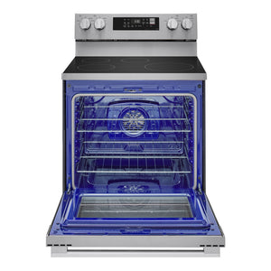 Cuisinière à induction 30 po, 6,3 pi³ Inox avec convection Probake, Air Fry et Wi-Fi
