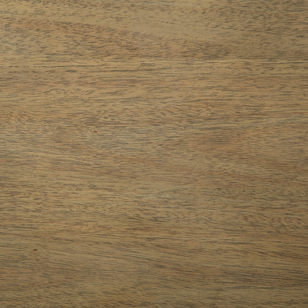 Table de bout en placage/MDF brun clair avec 2 tiroirs - Montia