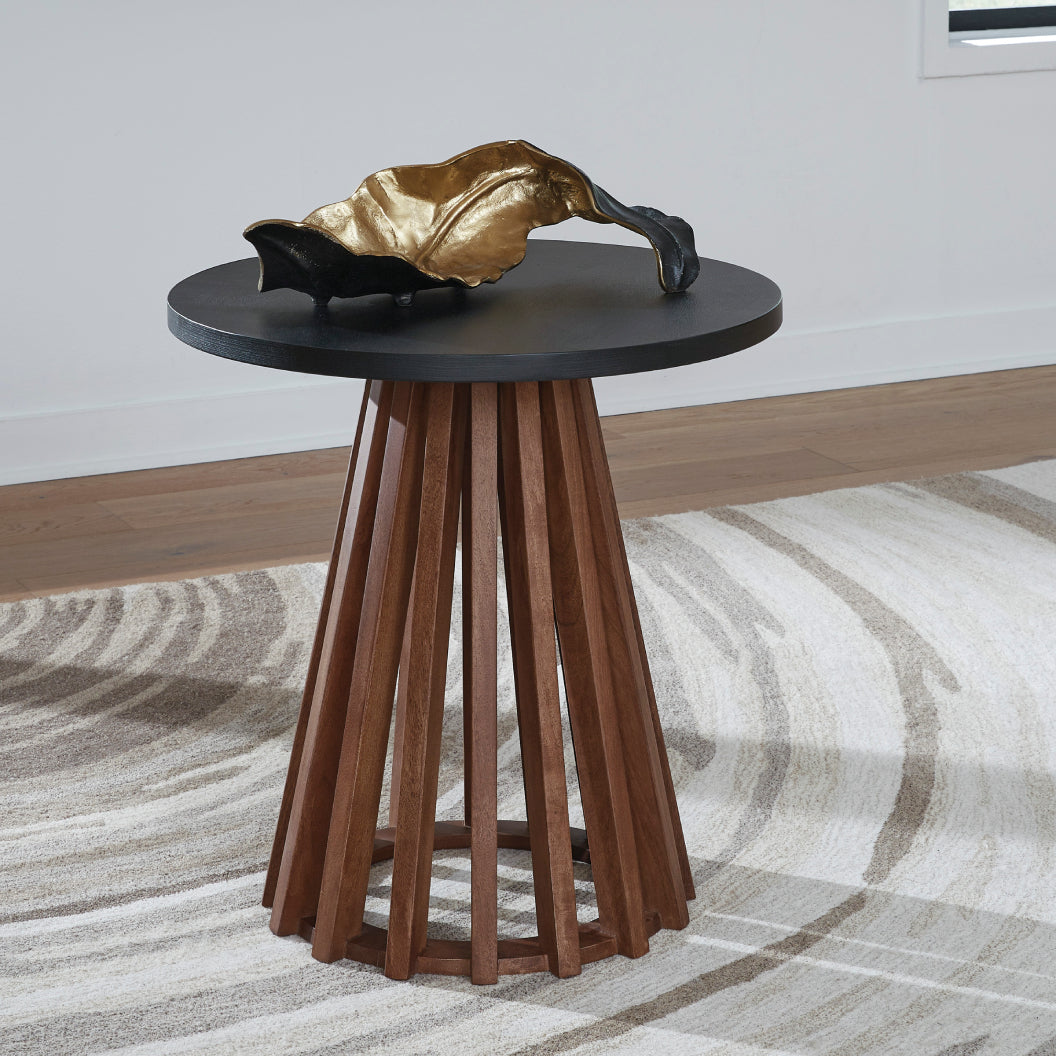 Table de bout en bois/MDF bicolore - Kallari