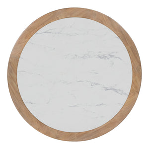 Table basse en mélamine/bois brun clair - Camdill