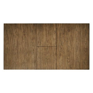 Table de salle à manger extensible en bois/placage de caryer brun clair - Urbinforte