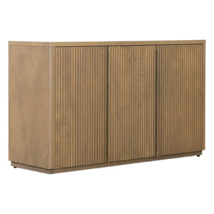 Buffet en bois de merisier/placage brun caramel avec 3 portes - Mod 5834