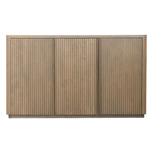 Buffet en bois de merisier/placage brun caramel avec 3 portes - Mod 5834