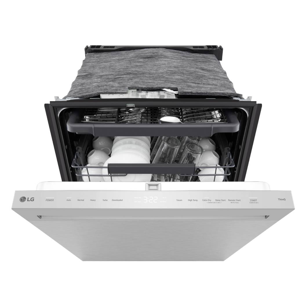 Lave-vaisselle encastrable 24 po, 46 dBA Inox 3 paniers avec QuadWash™ Pro et AutoVentDry™