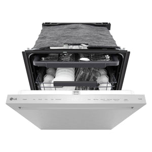 Lave-vaisselle encastrable 24 po, 46 dBA Inox 3 paniers avec QuadWash™ Pro et AutoVentDry™