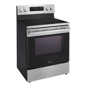 Cuisinière électrique 30 po, 6,3 pi³ Inox avec convection Probake, Air Fry et EasyClean