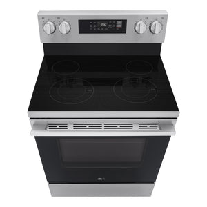 Cuisinière électrique 30 po, 6,3 pi³ Inox avec convection Probake, Air Fry et EasyClean